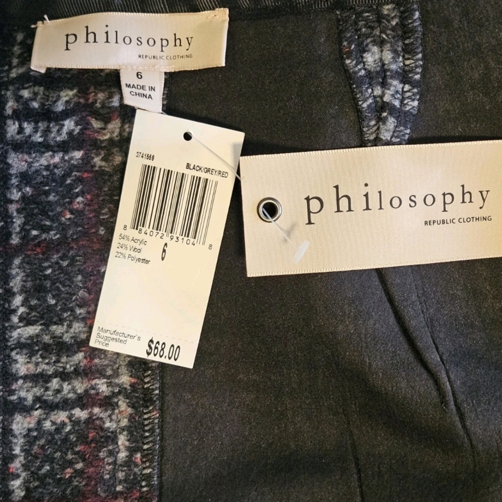 Philosophy Blended Fabric Skirt-NWT-Size 6 - Picture 15 of 15